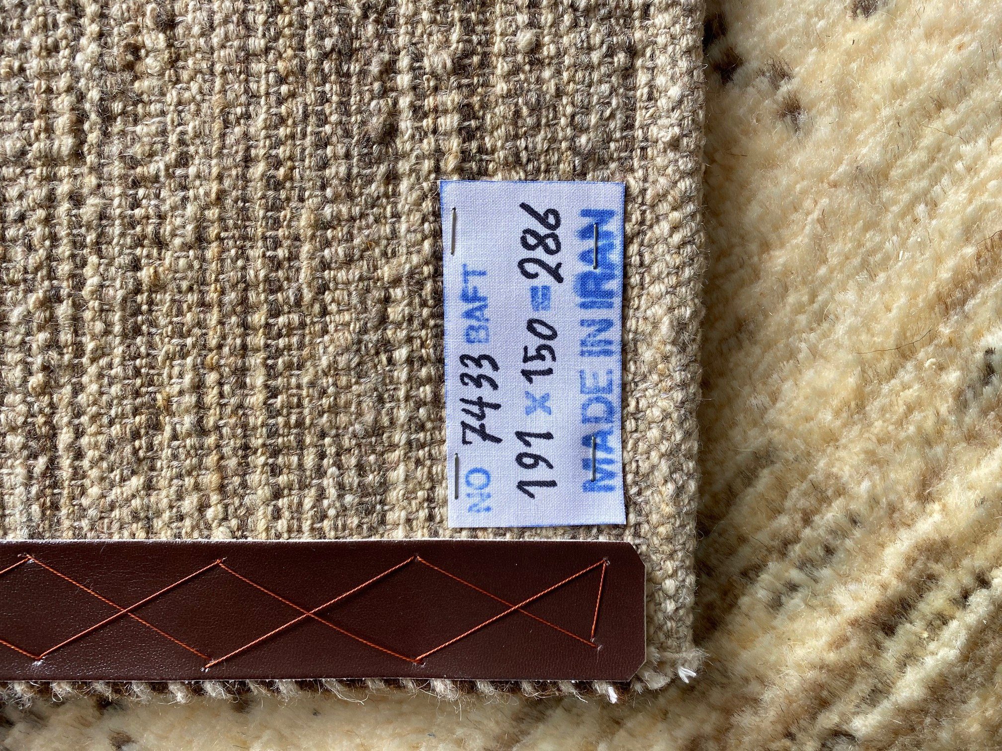 Hochflor-Teppich Perserteppich Handgeknüpft ungefärbtem aus Schurwolle Gabbeh 191x150, Teppich Morgenlandbazar, Handgesponnen Perser