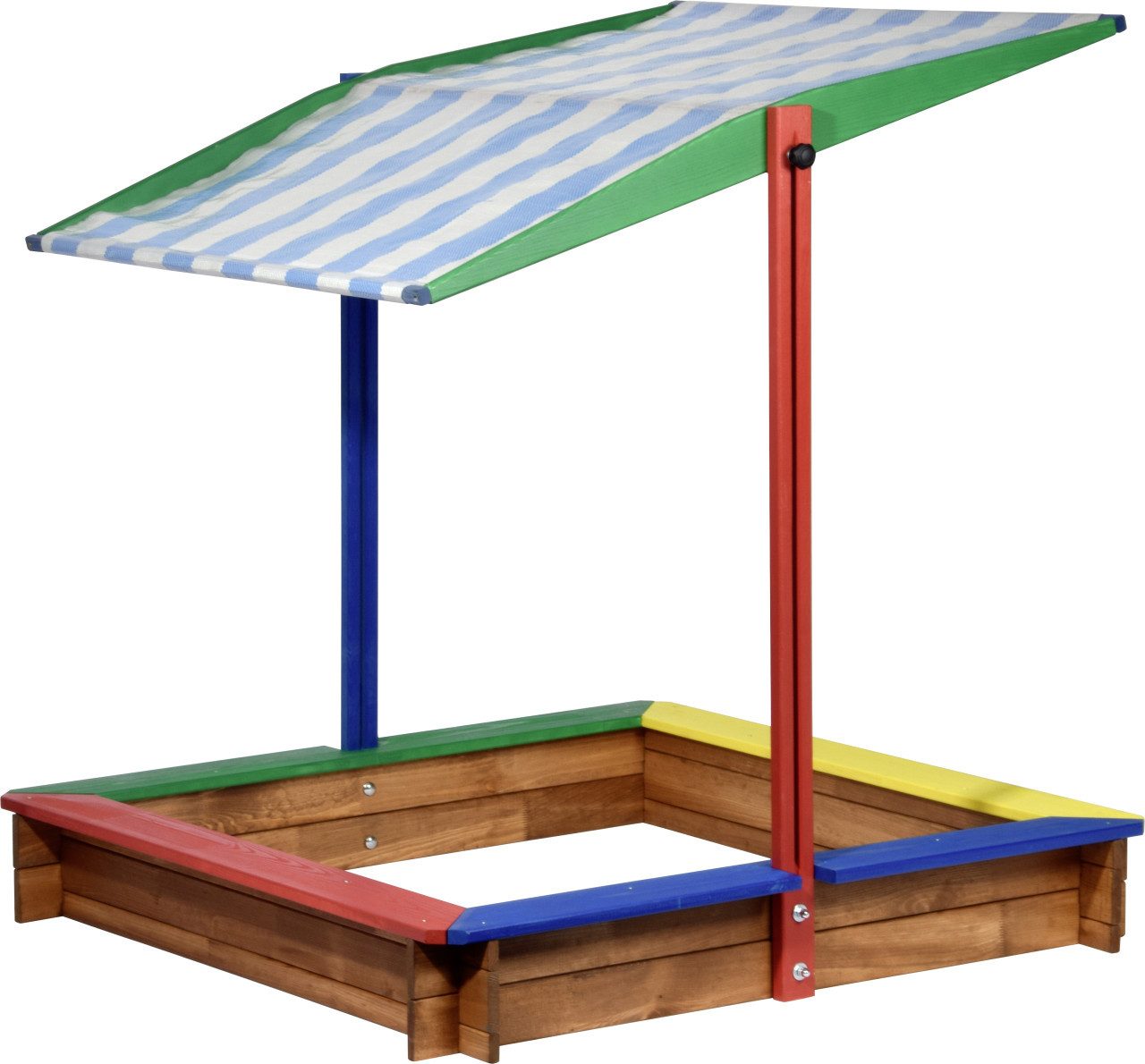 dobar Sandkasten Dobar Sandkasten farbig mit Dach 120 x 120 x 120