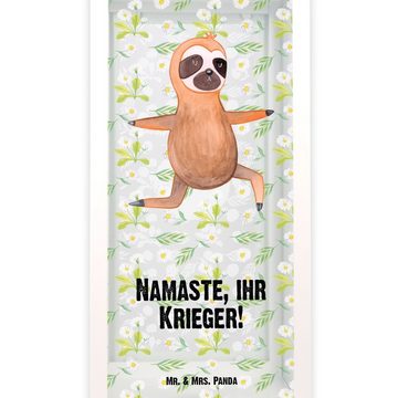 Mr. & Mrs. Panda Gartenleuchte Faultier Yoga - Transparent - Geschenk, Laterne groß, Laterne, Krieg