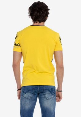 Cipo & Baxx T-Shirt CT635 mit coolem Marken-Frontprint