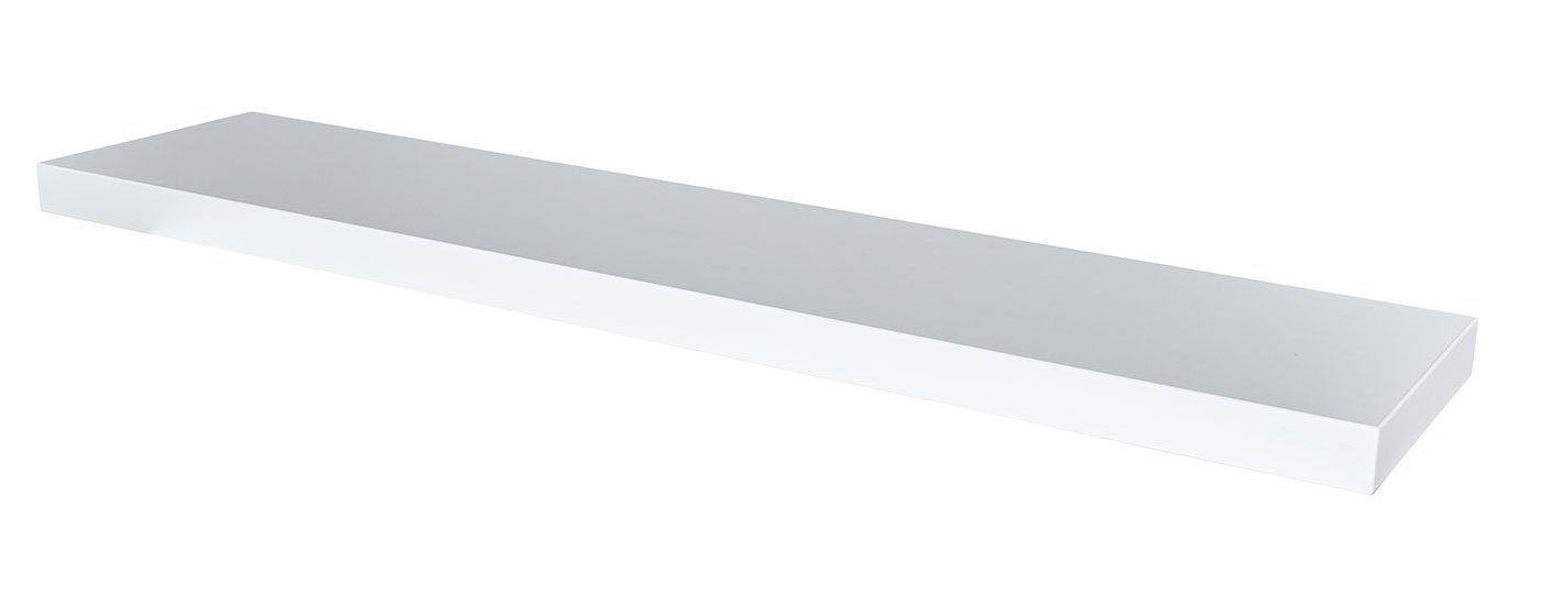Levandeo® Wandregal, Wandboard Bobby 100cm weiß Wandregal Regal Board Bord