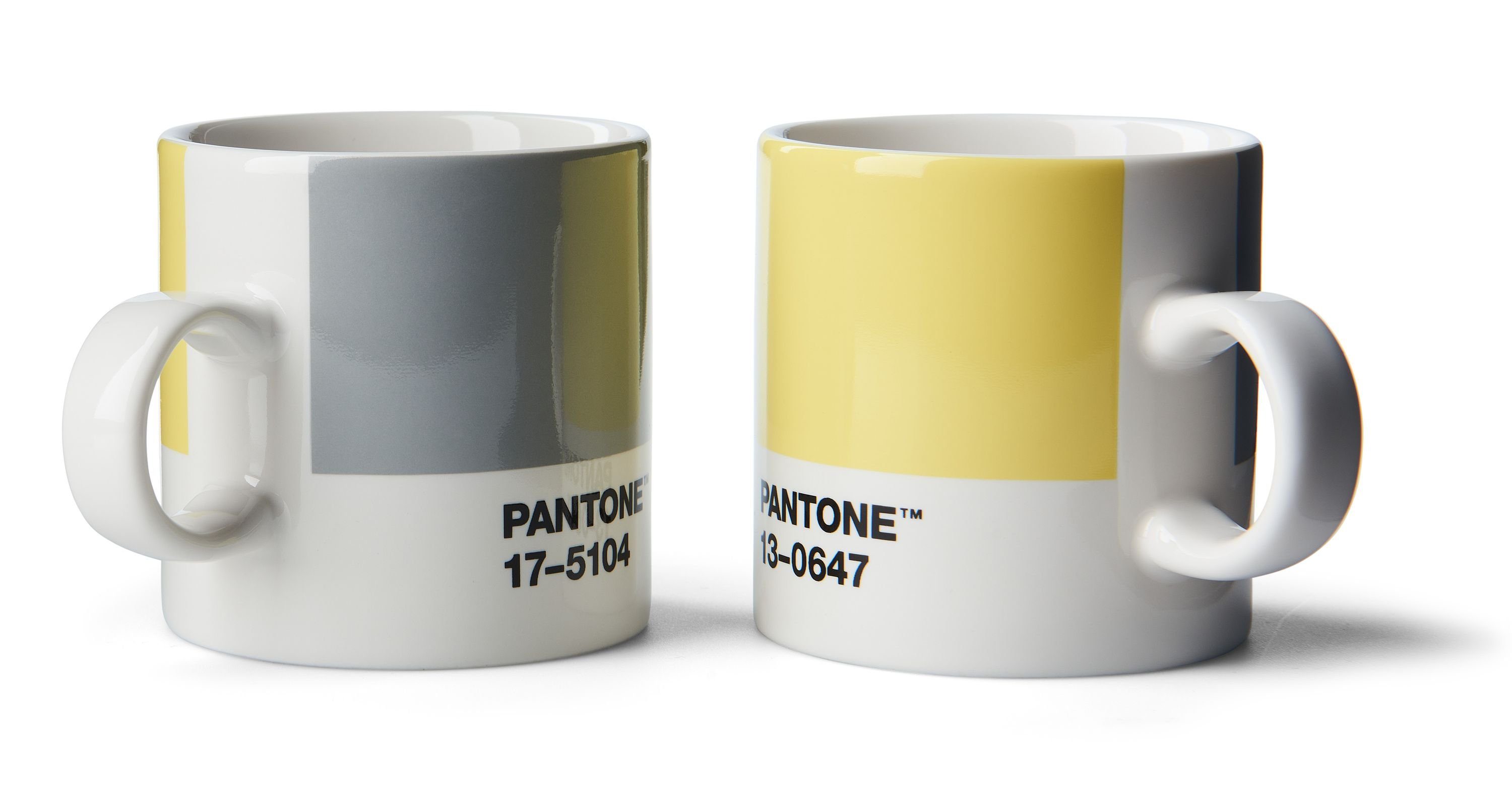 PANTONE Espressotasse, Fine CoY ml, 2021 Ultimate Illuminating 120 Gray Porzellan Porzellan, China Espressotasse