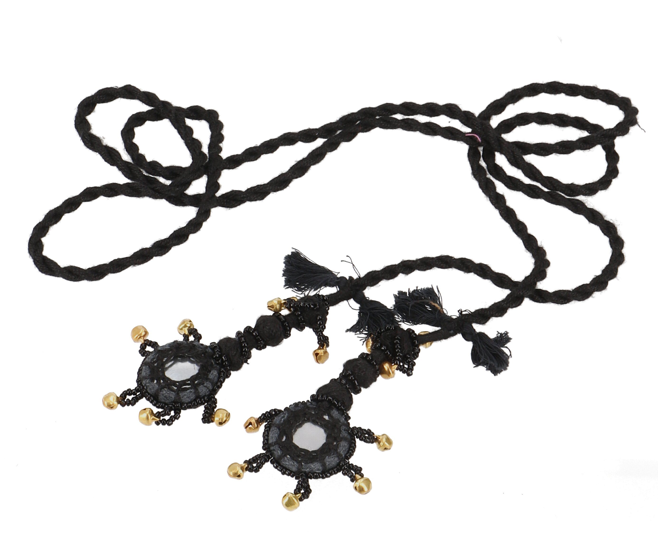 Guru-Shop Hüftgürtel Gürtelband Pushkar - schwarz günstig online kaufen