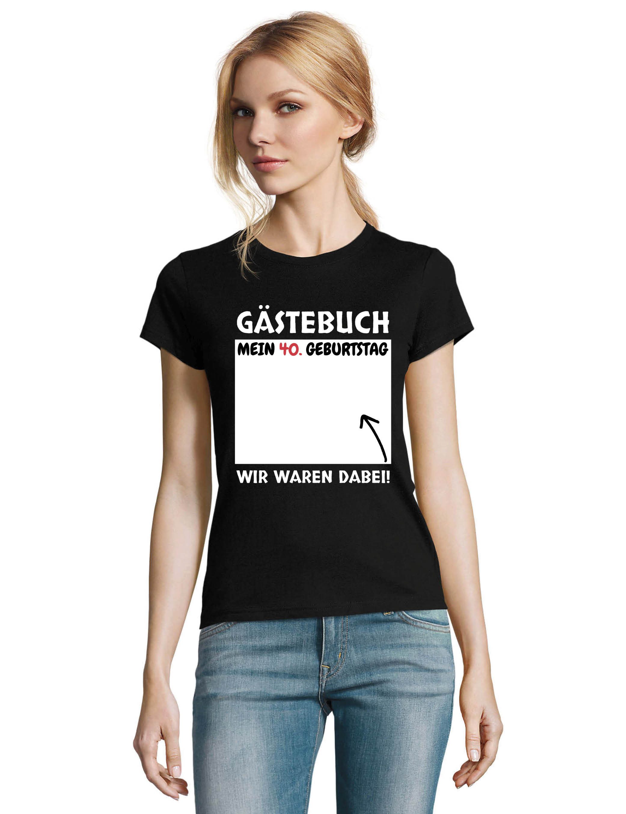 Youth Designz Print-Shirt Gästebuch 40. Geburtstag günstig online kaufen