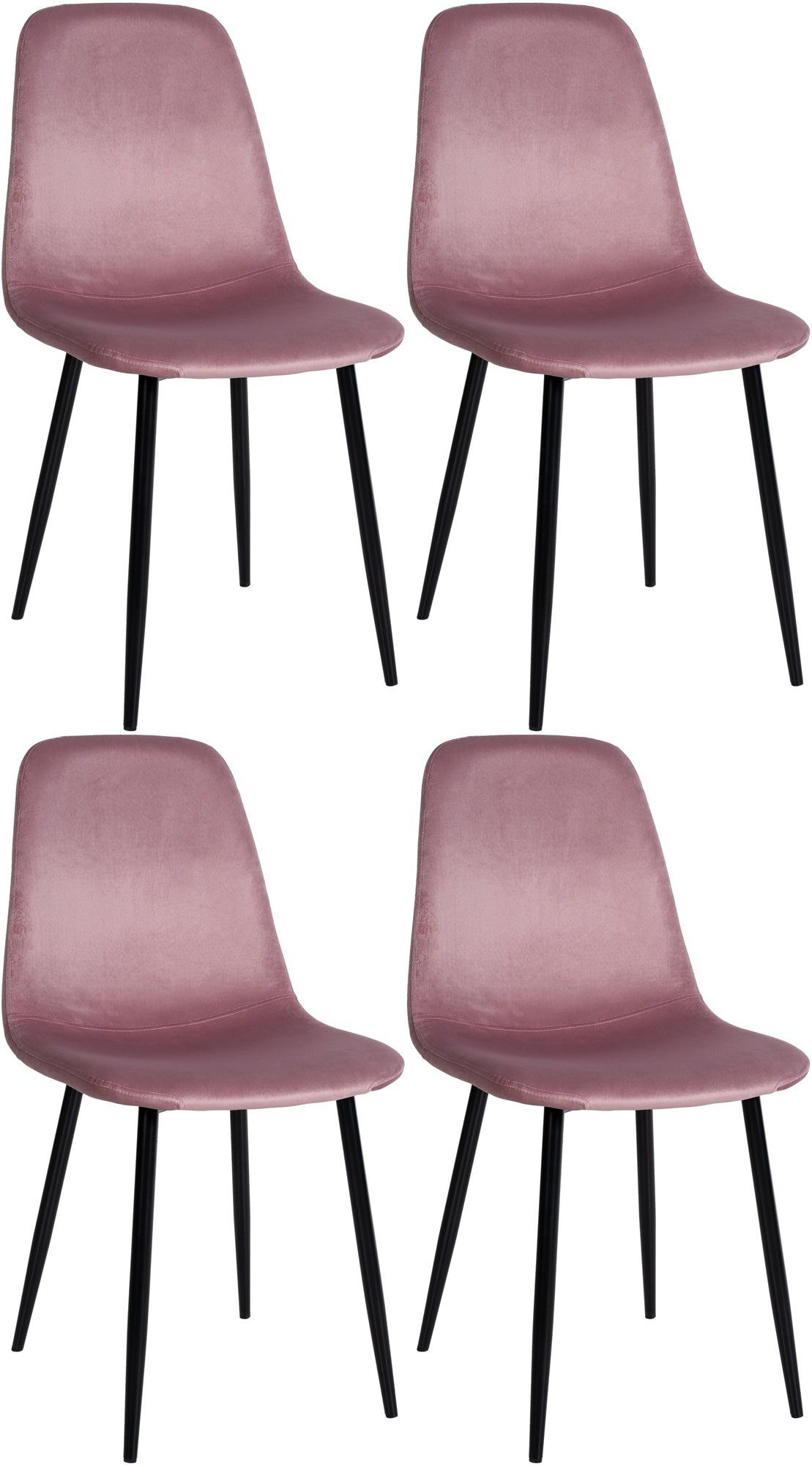 CLP Esszimmerstuhl Napier (4er Set), Metall, günstig online kaufen