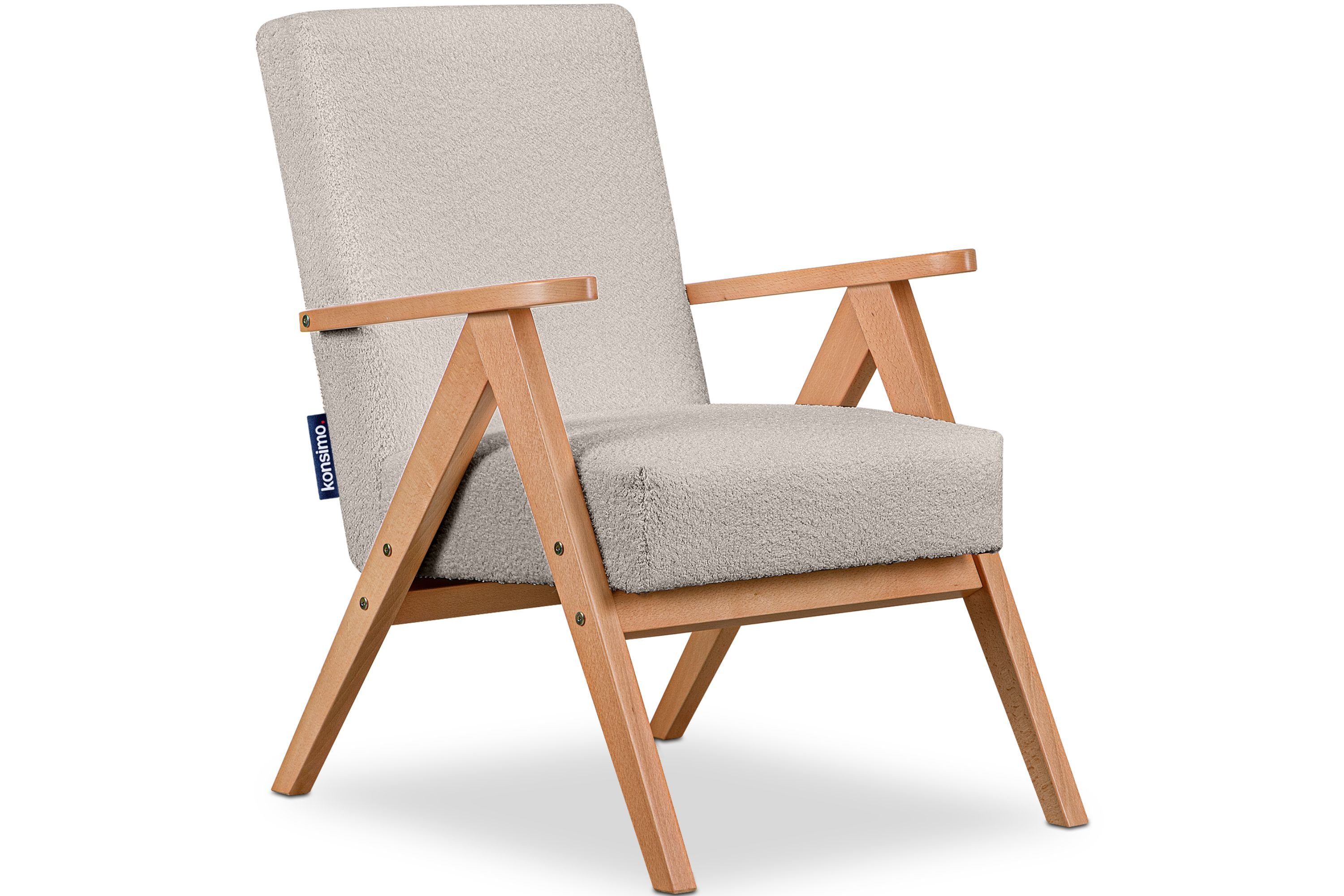 KONSIMO® Cocktailsessel NASET Sessel, Rahmen aus günstig online kaufen