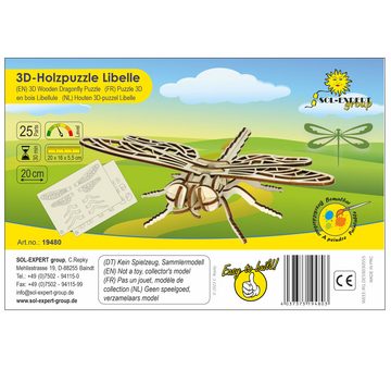 SOL-EXPERT group Modellbausatz 3D Holz Puzzle Libelle