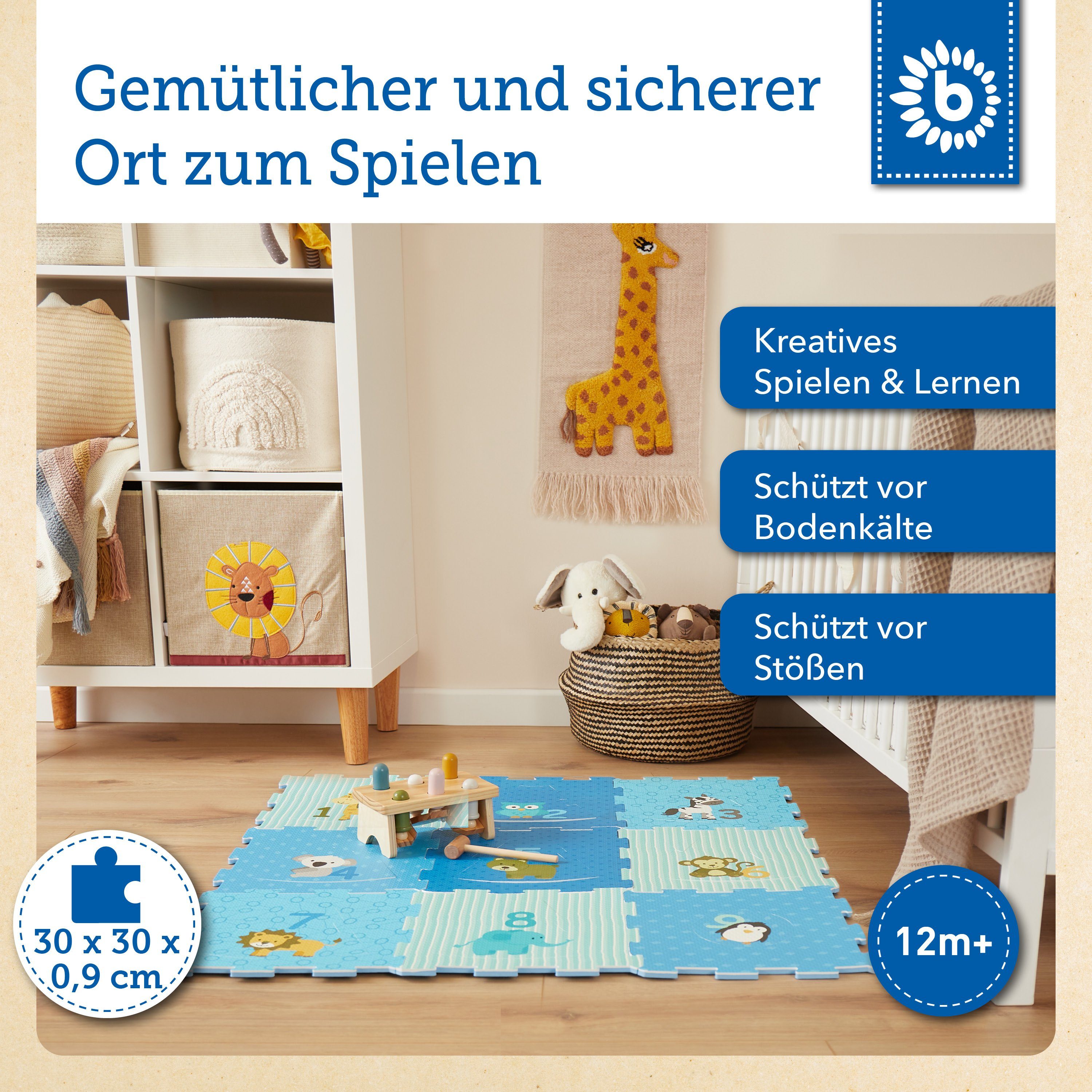 Junge, Bieco Krabbeldecke Kinder Krabbelmatte Baby Teppiche 18 Kinder Puzzleteile Baby Buchstaben Spielteppich Puzzle Puzzlematte Kinder Spielmatte Baby Kinder BIECO Turnmatte tlg. XXL Spielmatte Lernen Steckpuzzle