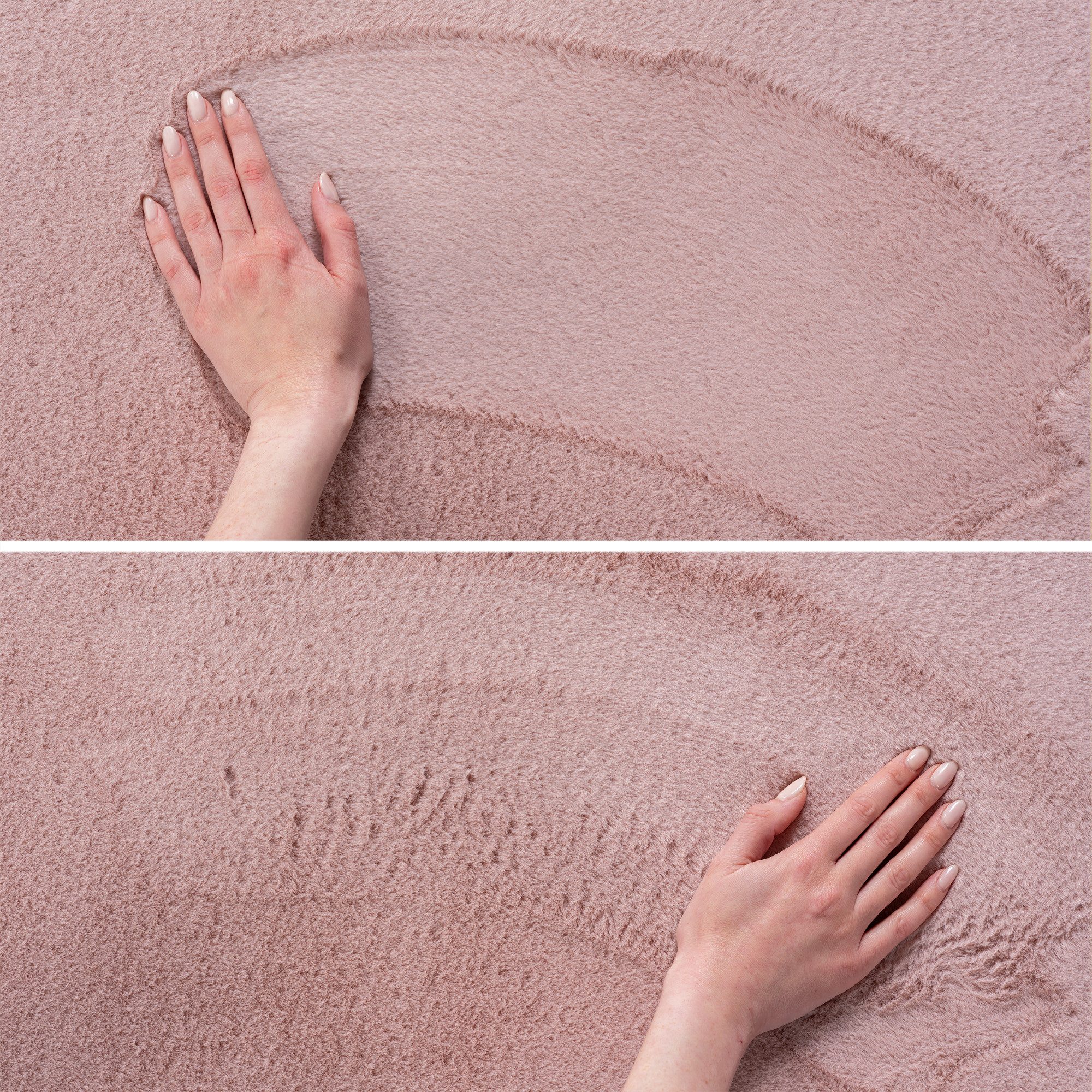 Carpettex Veloursteppich Unicolor - Einfarbig, Rund, Höhe: 11 mm, Perfekt geeignet für Wohnzimmer, Schlafzimmer,Küche,Kinderzimmer