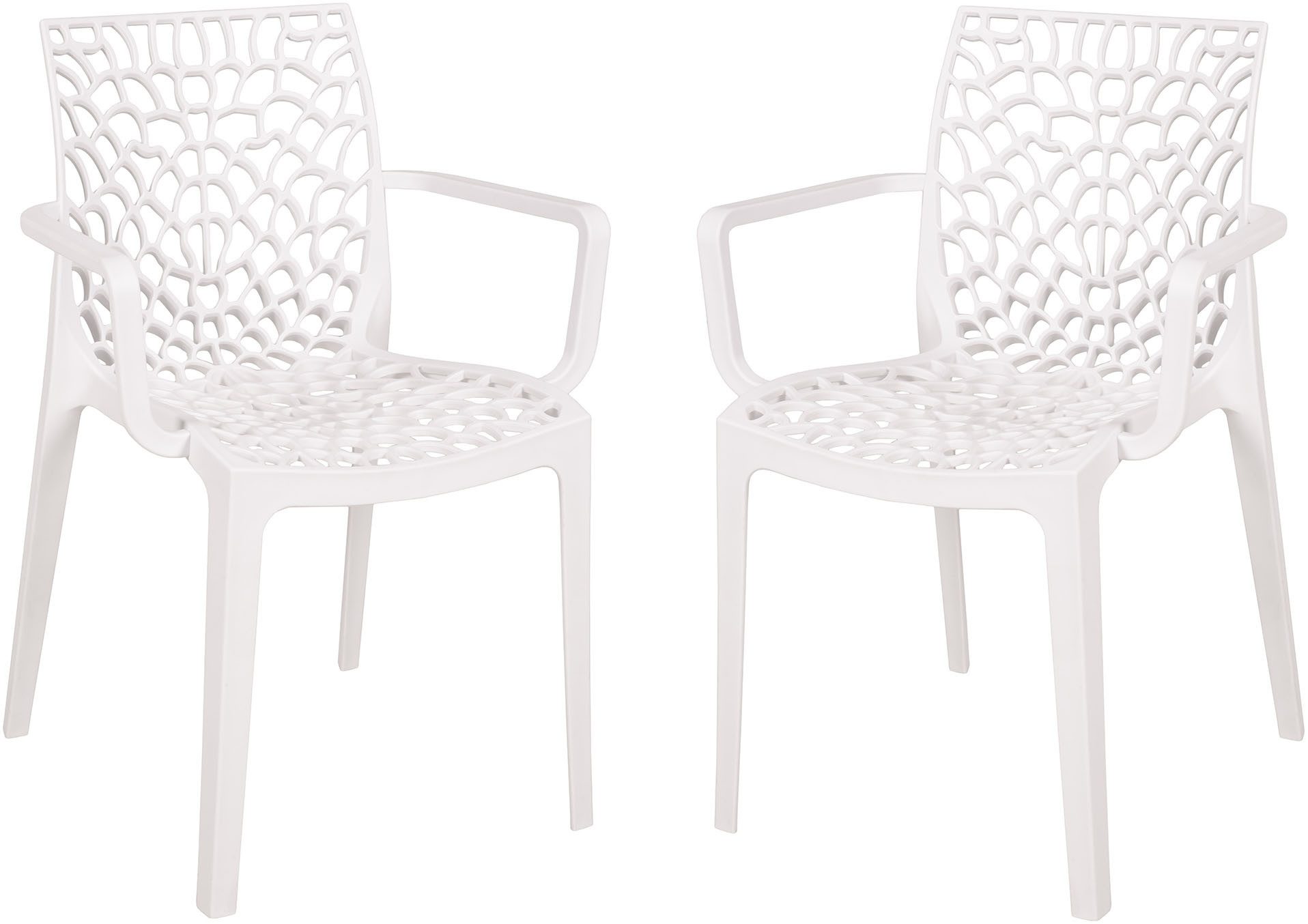 Garden Pleasure Stapelstuhl CALVERA (Set, 2 St), gefertigt ohne Verschraubungen