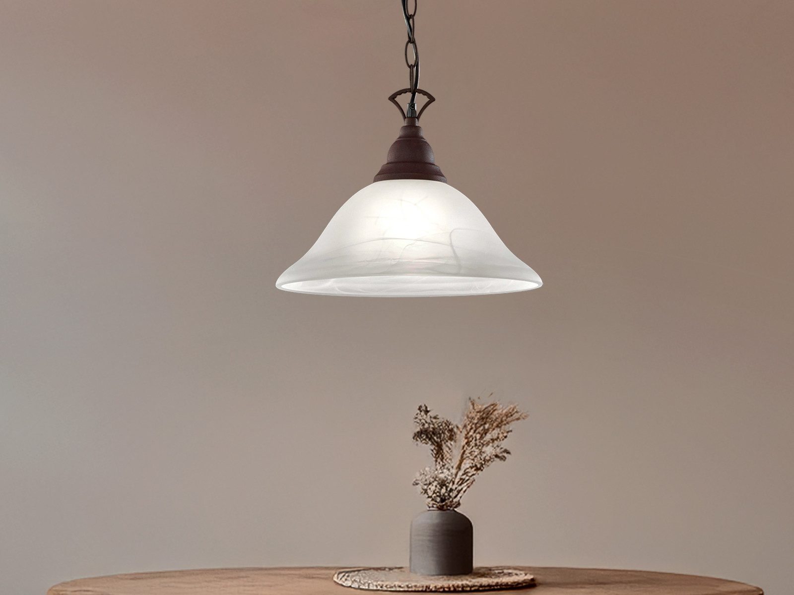 Reality Leuchten LED Pendelleuchte, LED wechselbar, Warmweiß, Landhaus-stil günstig online kaufen