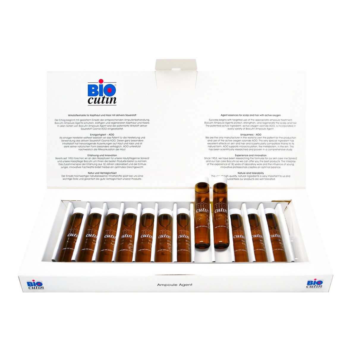 GW Nature Cosmetic Kopfhaut-Pflegekur Biocutin® Anti Frizz Lotion 200 ml - Haarpflegespray, Vegan, ohne Parabene, mit AOO, Panthenol und Vitaminen