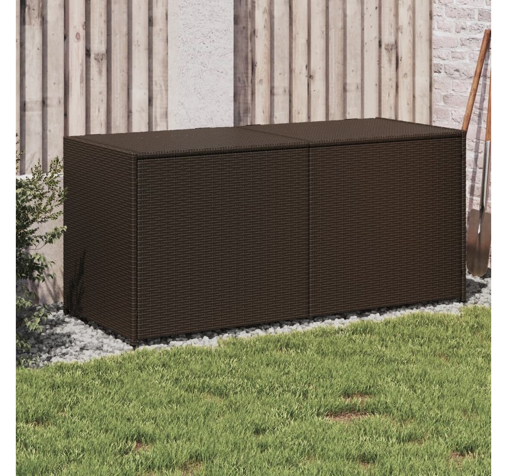 Thumbnail - vidaXL Gartenbox, Gartentruhe Braun 283L Poly Rattan