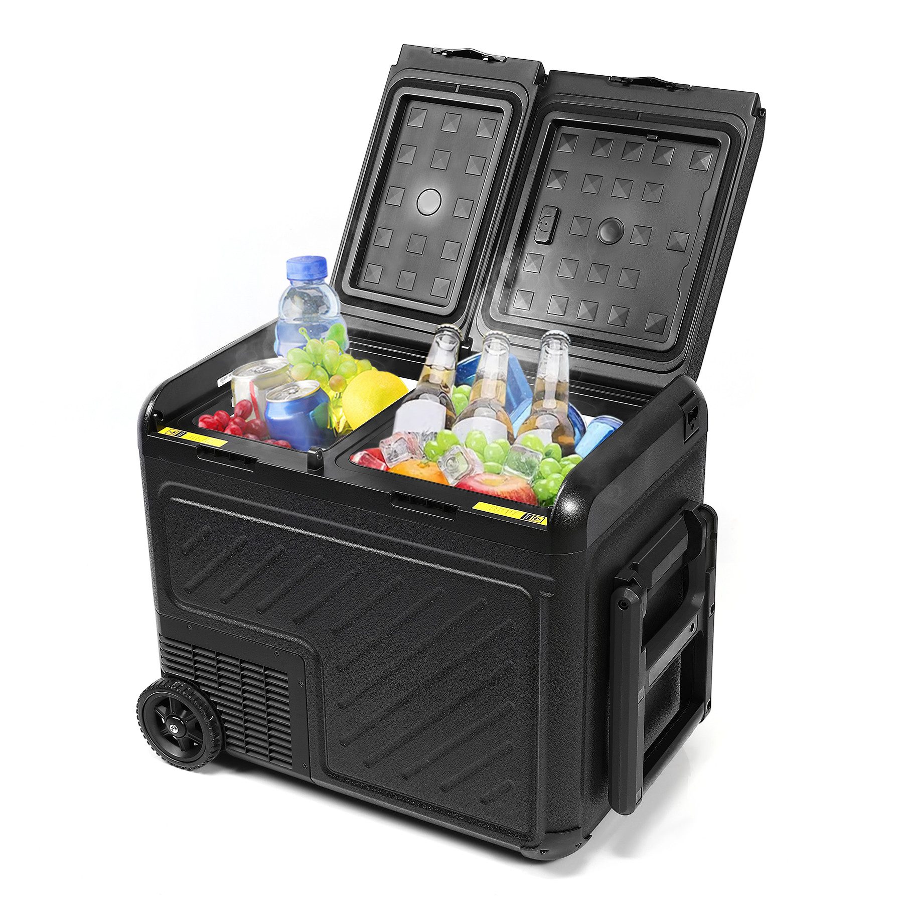 Kühlbox Kompressor kühlbox auto 45L 12V/240V tragbare Kühlschrank mit Rollen