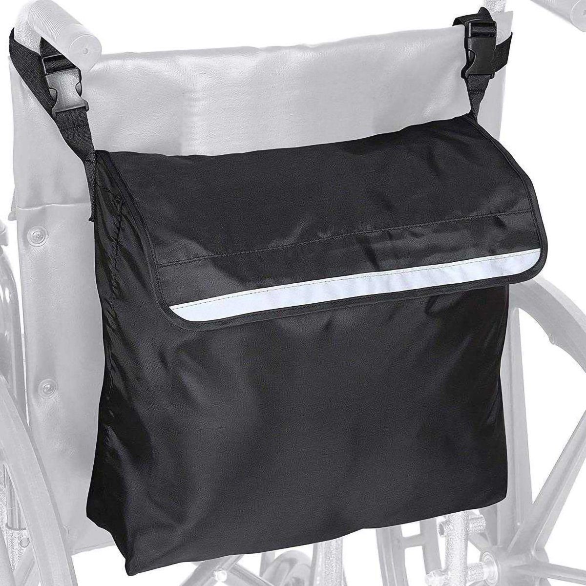 yozhiqu Gehstock Rollstuhlrückentasche, Zubehör für Elektrorollstuhl, Motorradrucksack