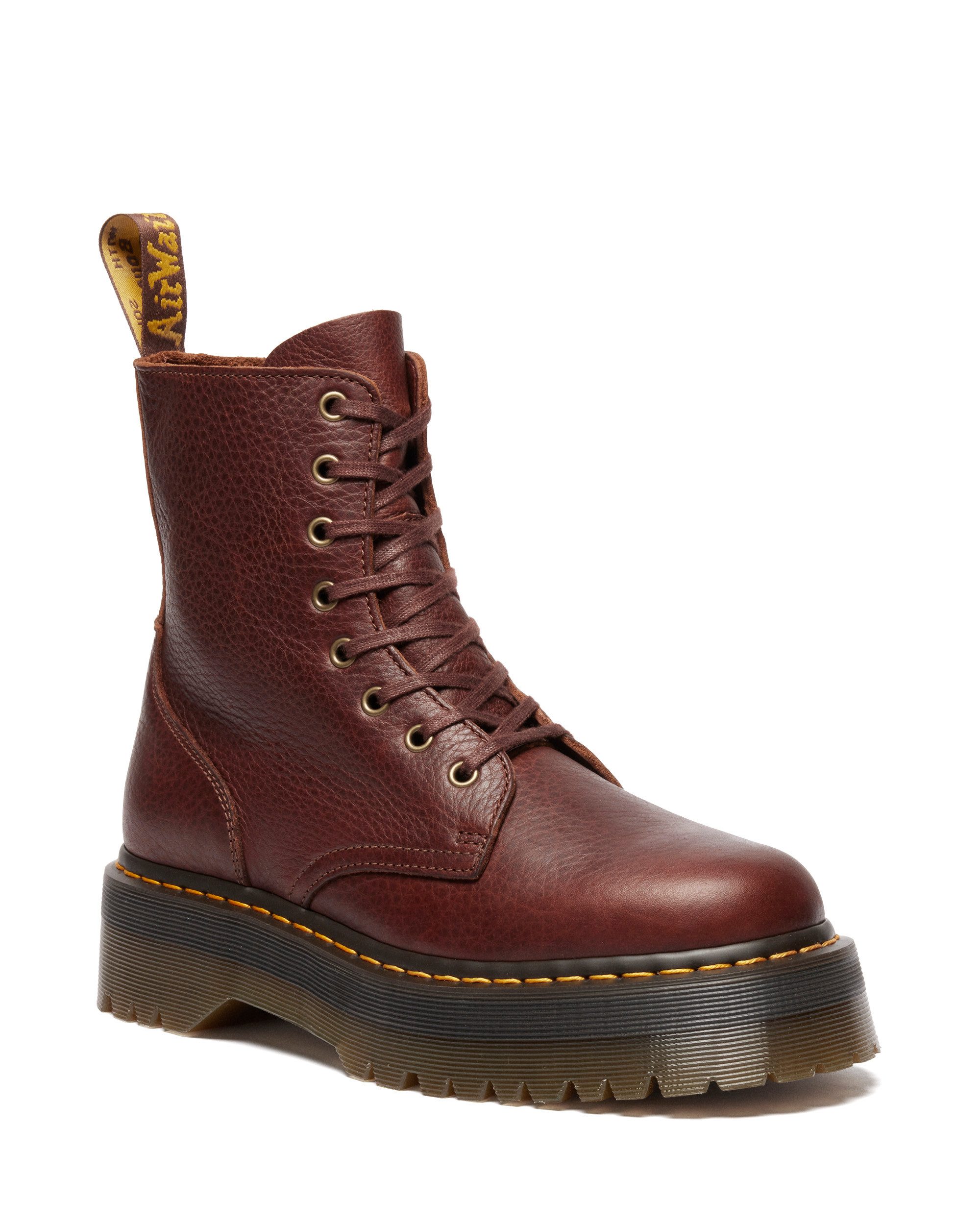 DR. MARTENS Jadon Schnürboots, Stiefelette, Freizeitschuh mit Plateausohle, 8-Eye-Boot