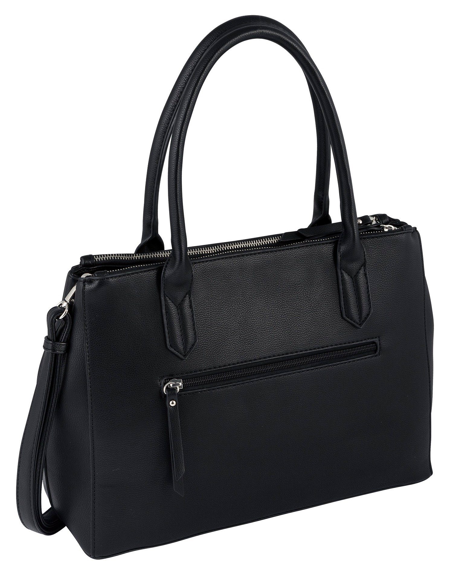 TOM TAILOR Shopper Roma, aus fein genarbtem Lederimitat, modisch schlicht