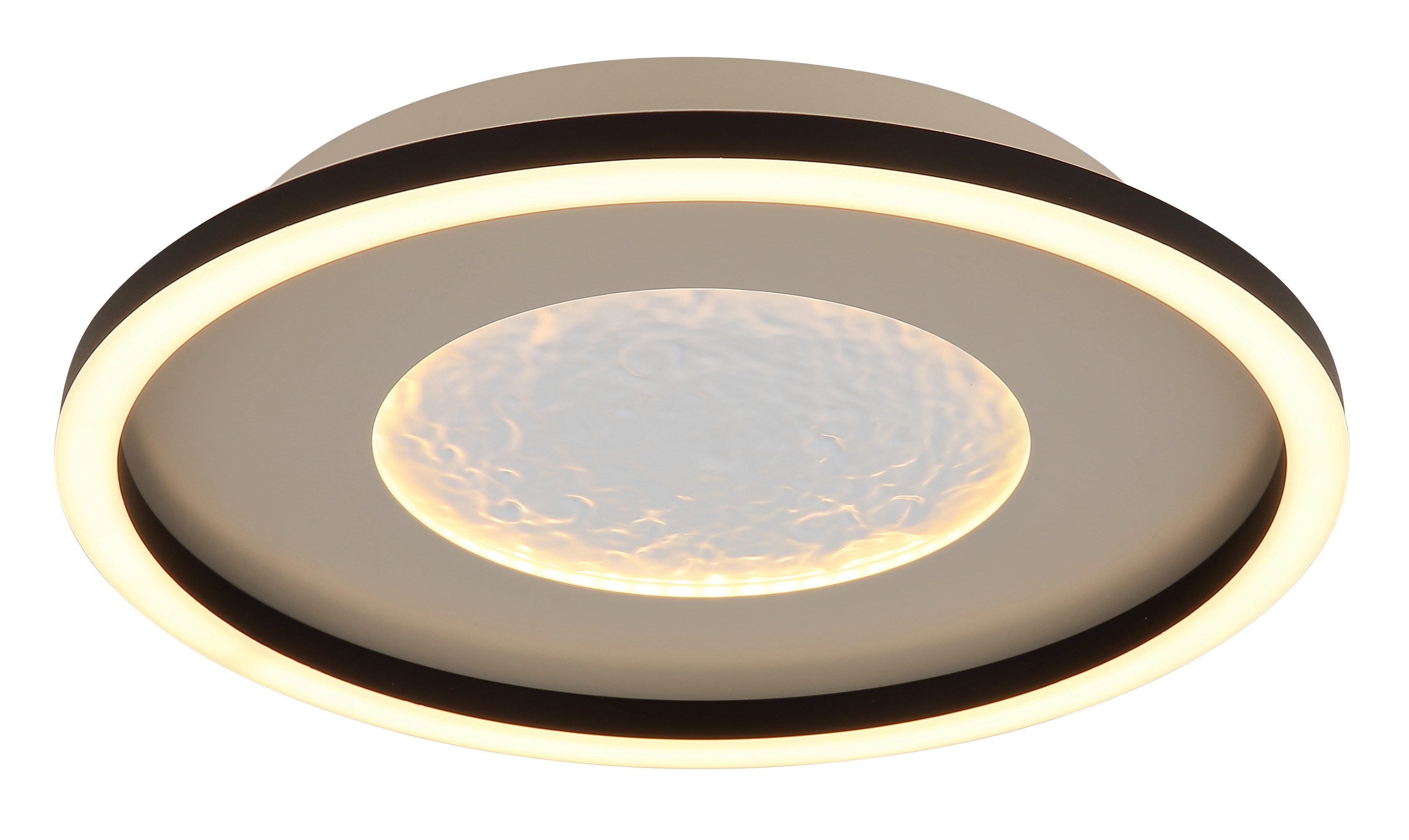 GLOBO LIGHTING LED Deckenleuchte WILEY, Memoryfunktion, LED fest integriert, Deckenlampe/rund/Wohnzimmer/Schlafzimmer/modern