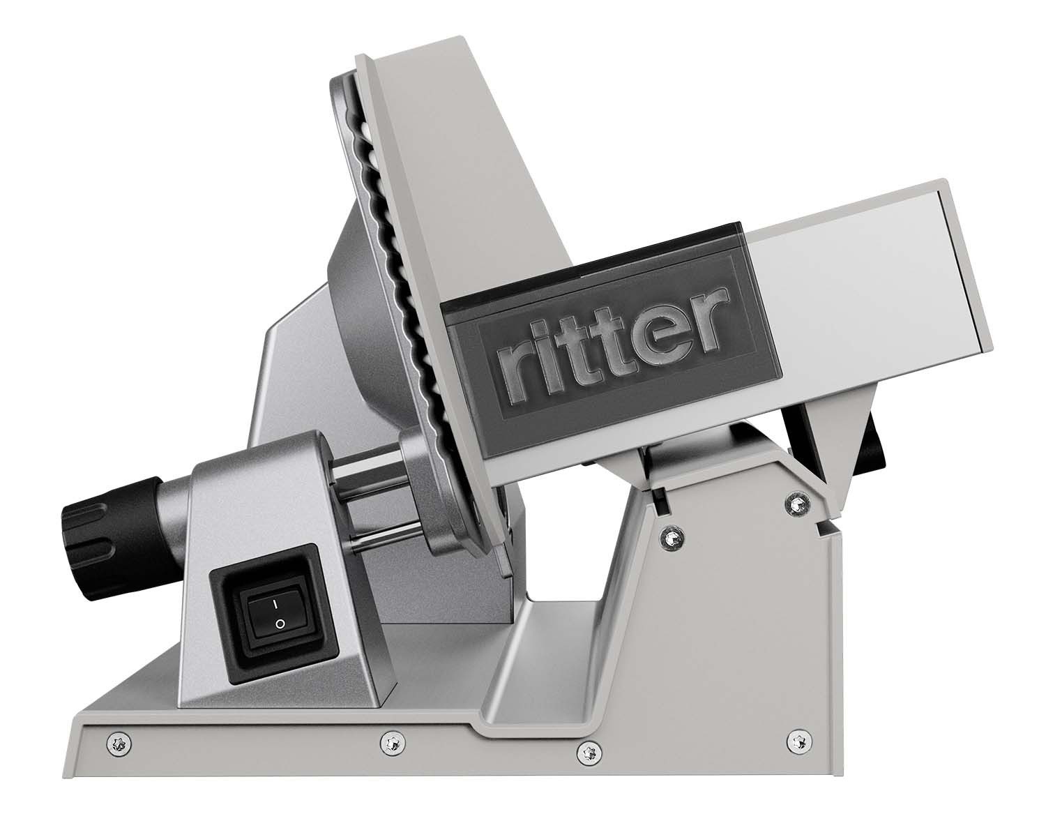 ritter Allesschneider tondo 13, 170 W, Einzigartiger Motorkopf, extra großes Messer 19 cm ∅, Kondensatormotor