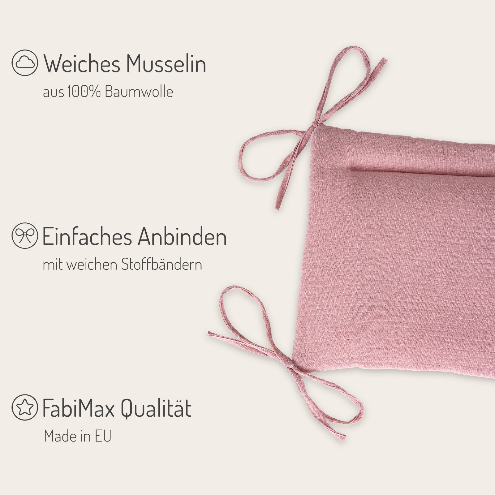 FabiMax Beistellbett Babybett Boxspring klar lackiert, günstig online kaufen