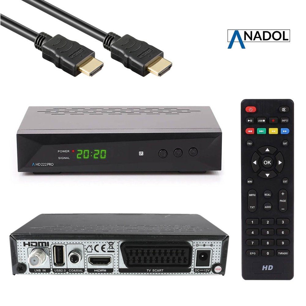 Full Satellitenreceiver 222 Pro HD Anadol HD