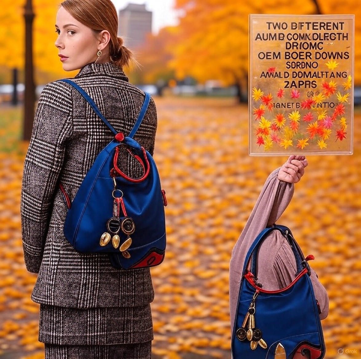 M-Diamant Umhängetasche Damen Schultertasche aus hochwertigem Nylon Leicht langlebig modisch, multifunktionaltasche mit Blatter