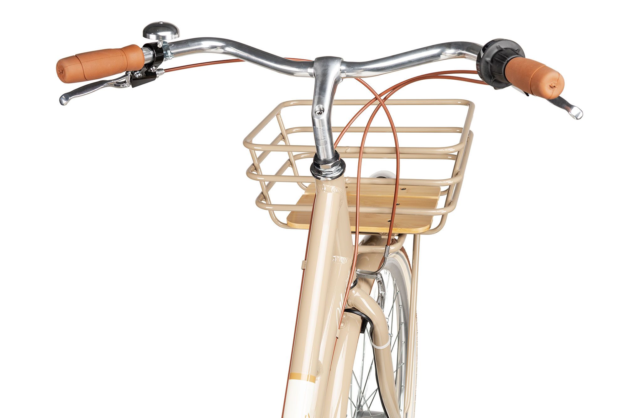 Maxim Cityrad Maxim La Vita, 7 Gang Shimano Tourney 7 Schaltwerk, Kettenschaltung, Straßenausstattung braun/beige – Bild 4 von 5