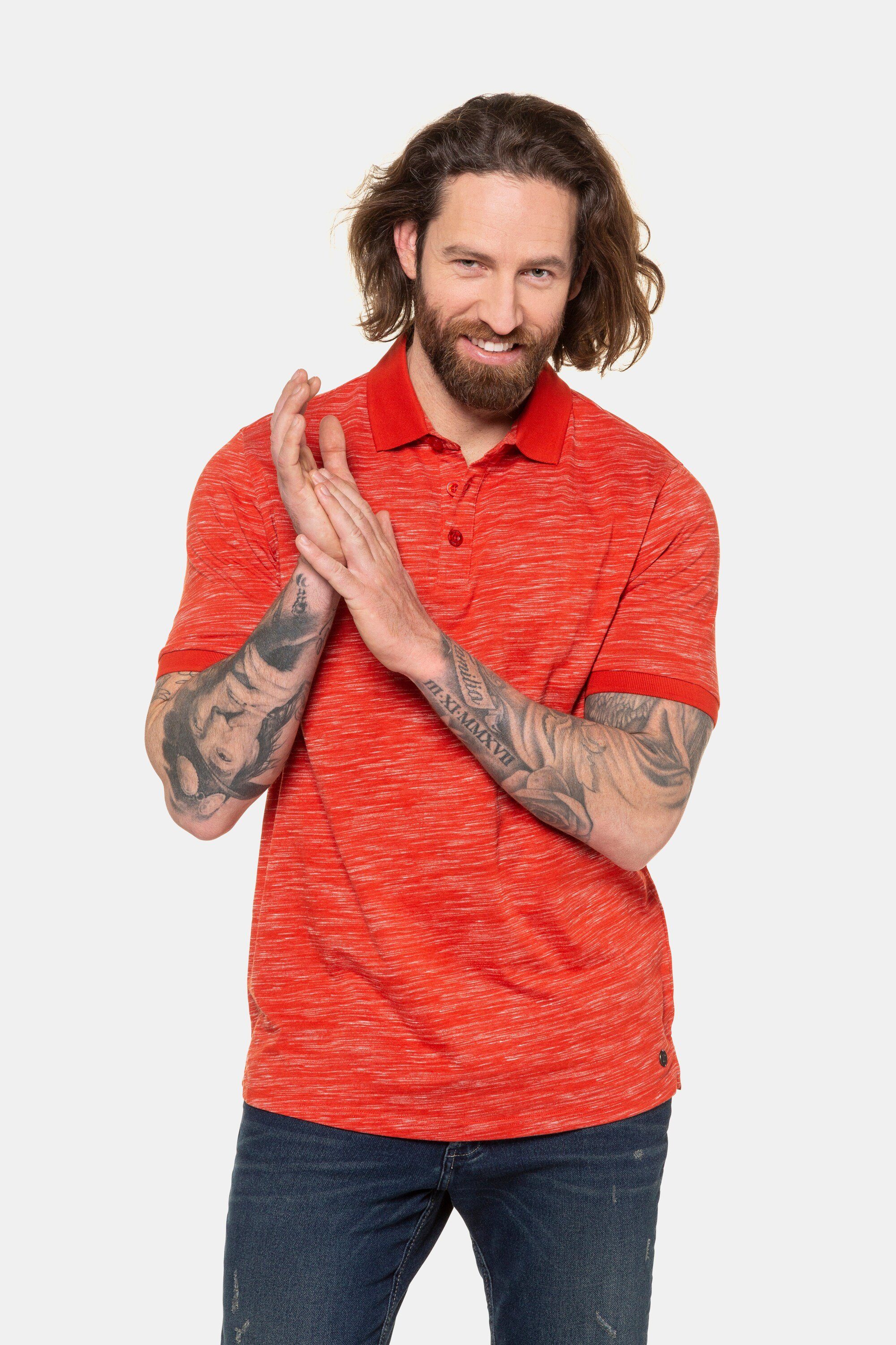 JP1880 Poloshirt Poloshirt Melangejersey Halbarm