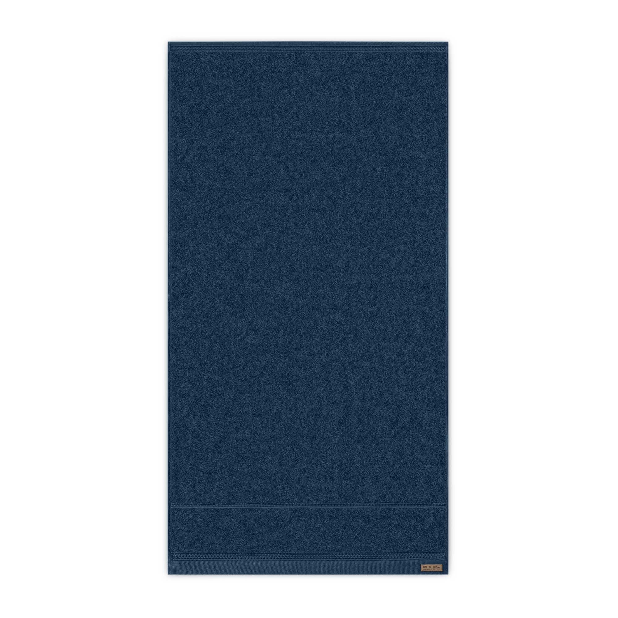 Zwoltex Handtücher 650g/m² extra weich Duschtuch saugstark Baumwolle Marine, (GOTS Bio Baumwolle OEKO-TEX zertifiziert Duschtuch 70x140)