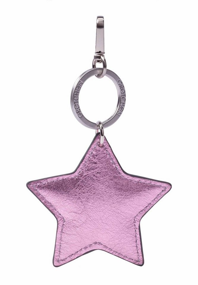 GRETCHEN Schlüsselanhänger Star Keyring, aus italienischem Kalbsleder