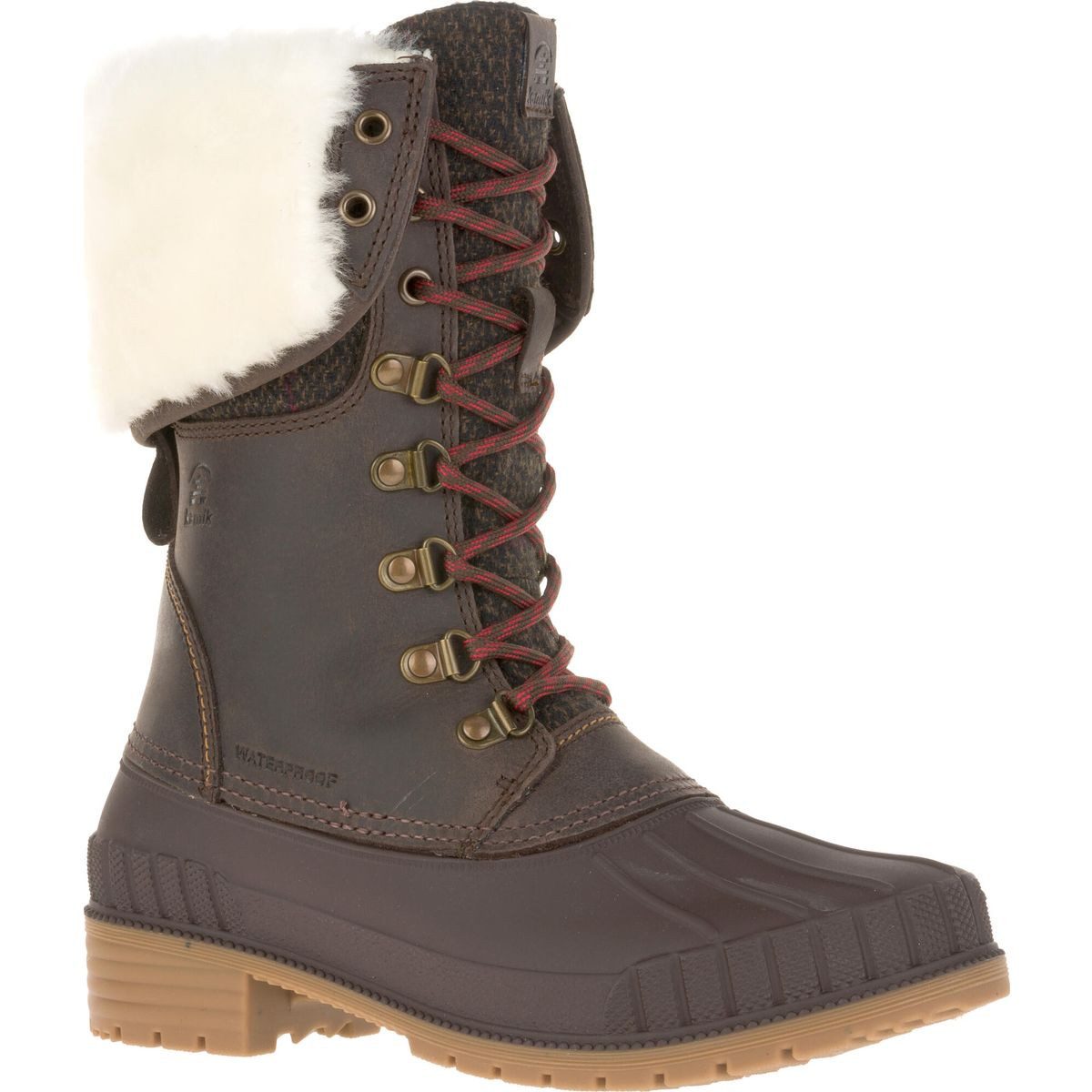 Kamik Sienna F 2 Winterstiefel Damen Lederstiefel mit Echtfell made in Canada