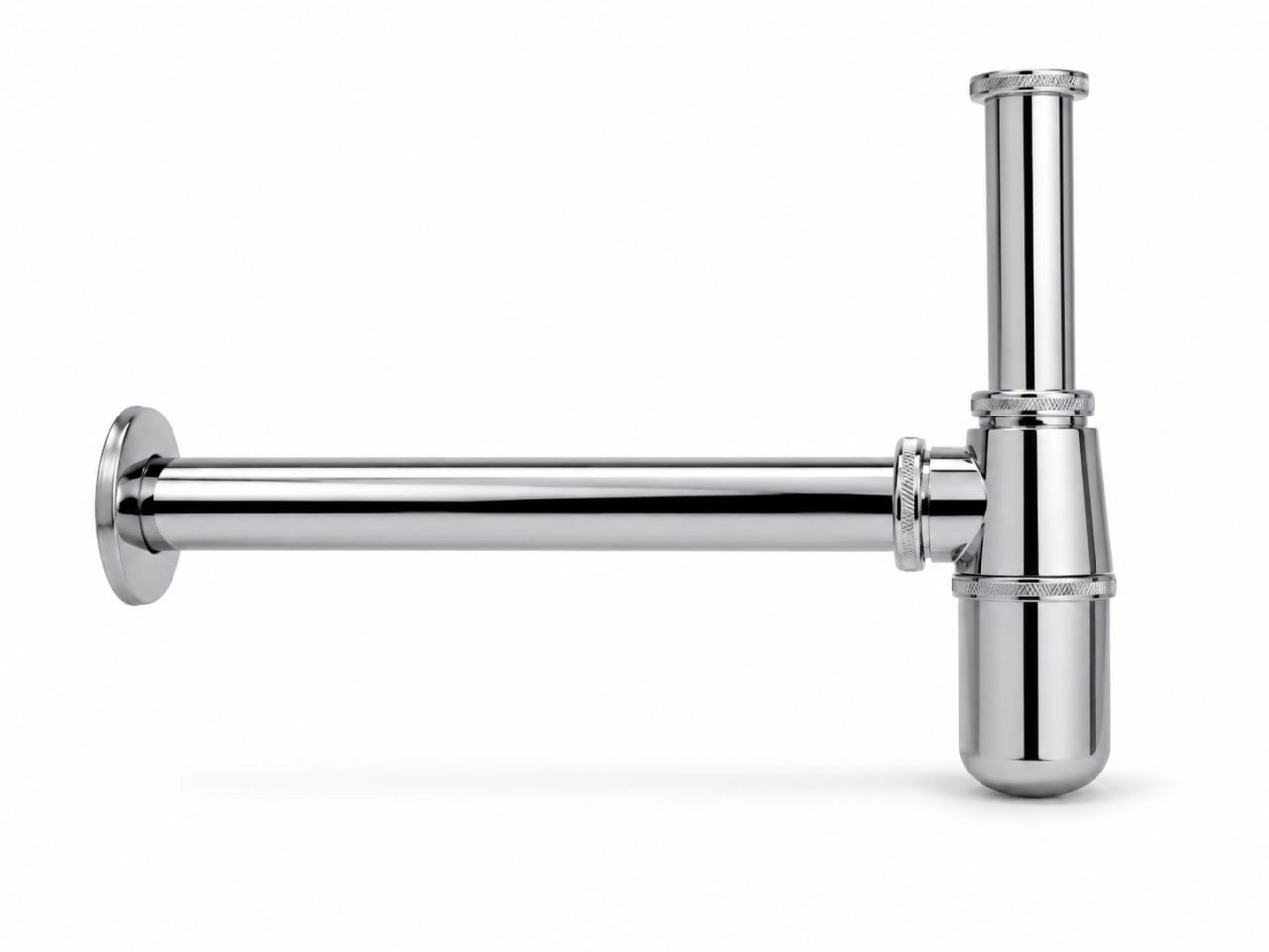 Xlmoebel Siphon Verchromter Siphon mit Geruchsverschluss für Waschtisch Sofort, (Siphon, Siphon), Hergestellt in Europa