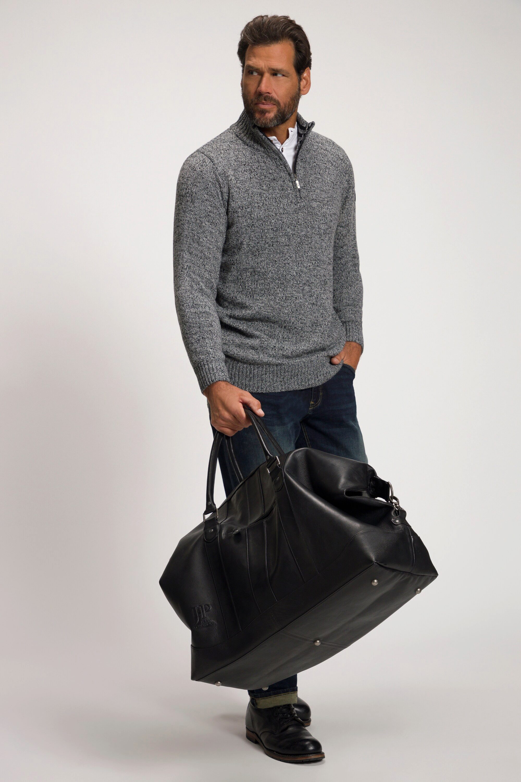 JP1880 Fleecehandschuhe Weekender Ledertasche Lamm-Nappaleder