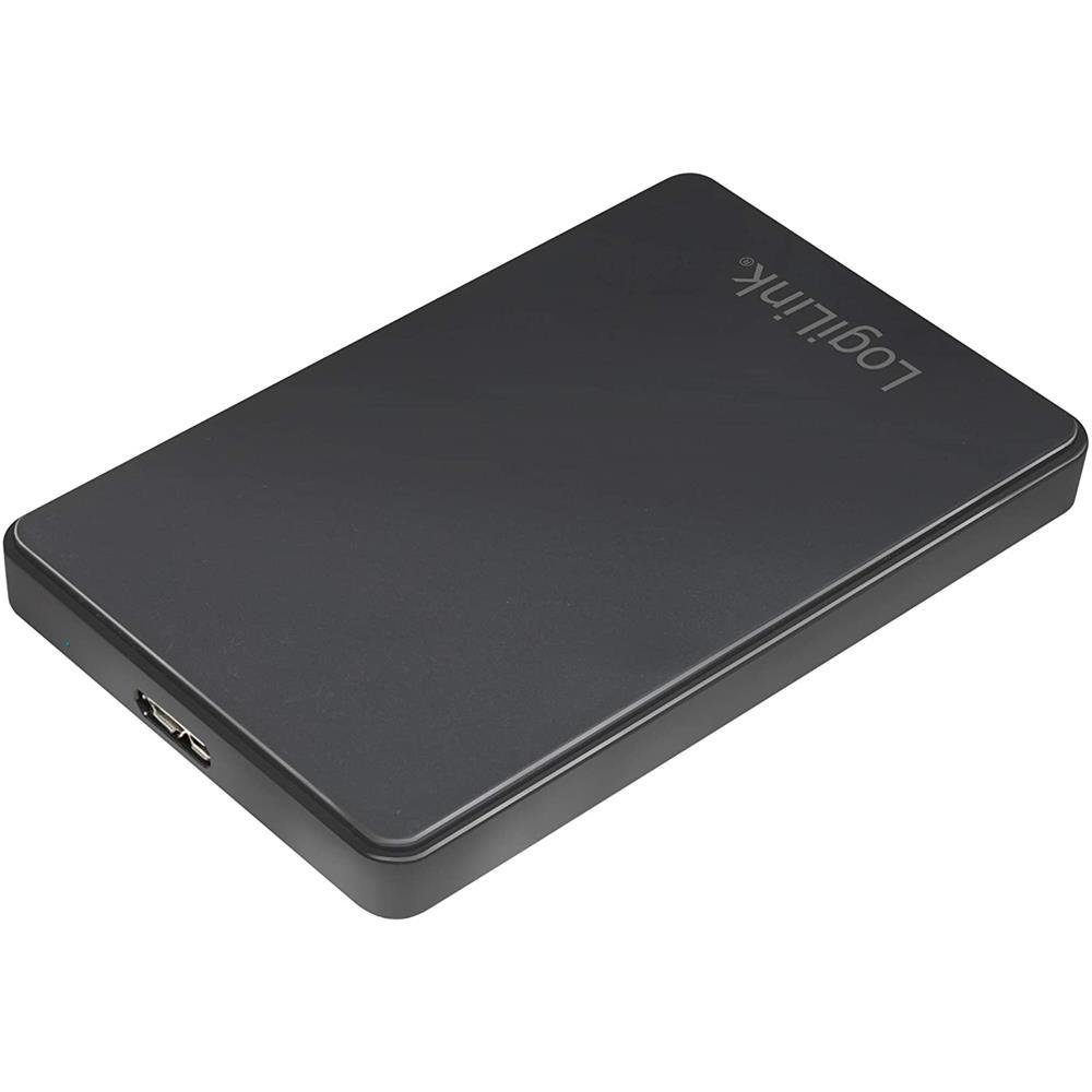LogiLink Festplatten-Gehäuse UA0339, 2,5 Zoll SATA, USB 3.0, Schwarz, Plug & Play
