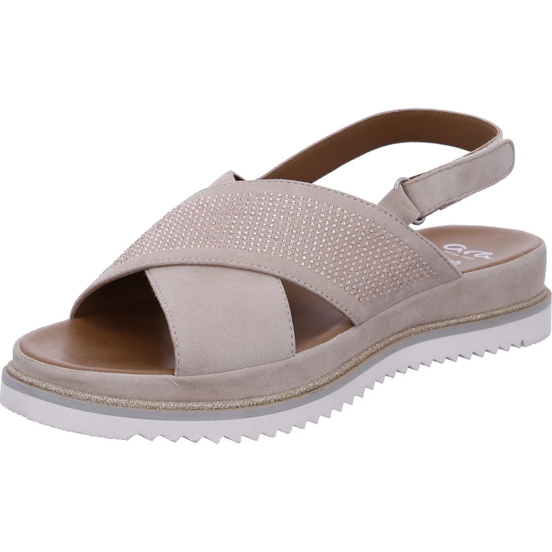 Ara Damen - Sandalette Dubai Ara Schuhe, 044855 Rauleder Sandalette beige
