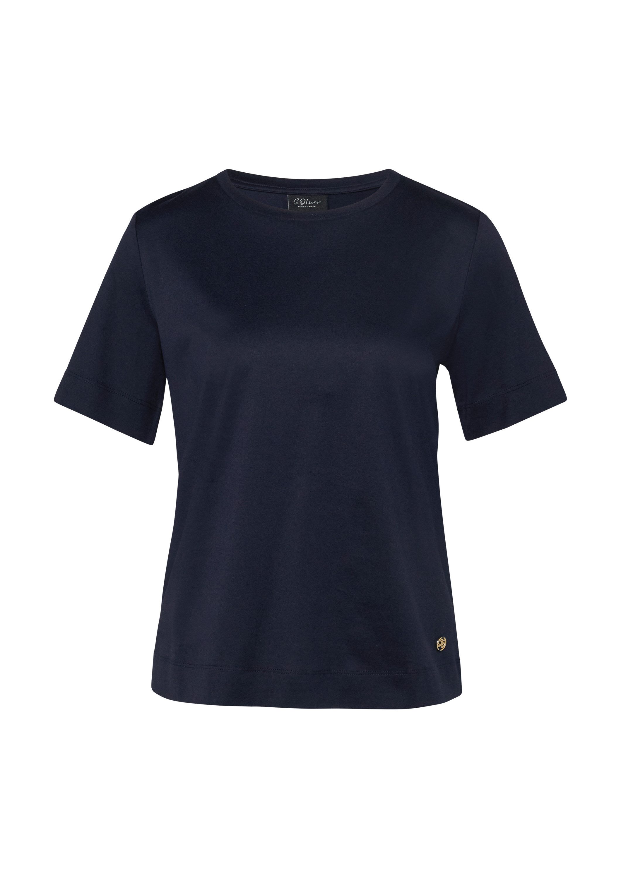 s.Oliver Kurzarmshirt T-Shirt T-Shirt aus merzerisierter Baumwolle im Relax günstig online kaufen
