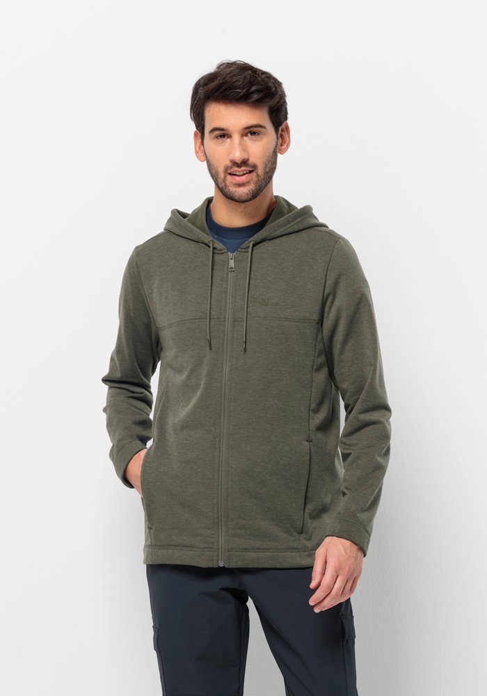 Jack Wolfskin Fleecejacke WALDSEE HOODED JKT M island-moss | Übergangsjacken