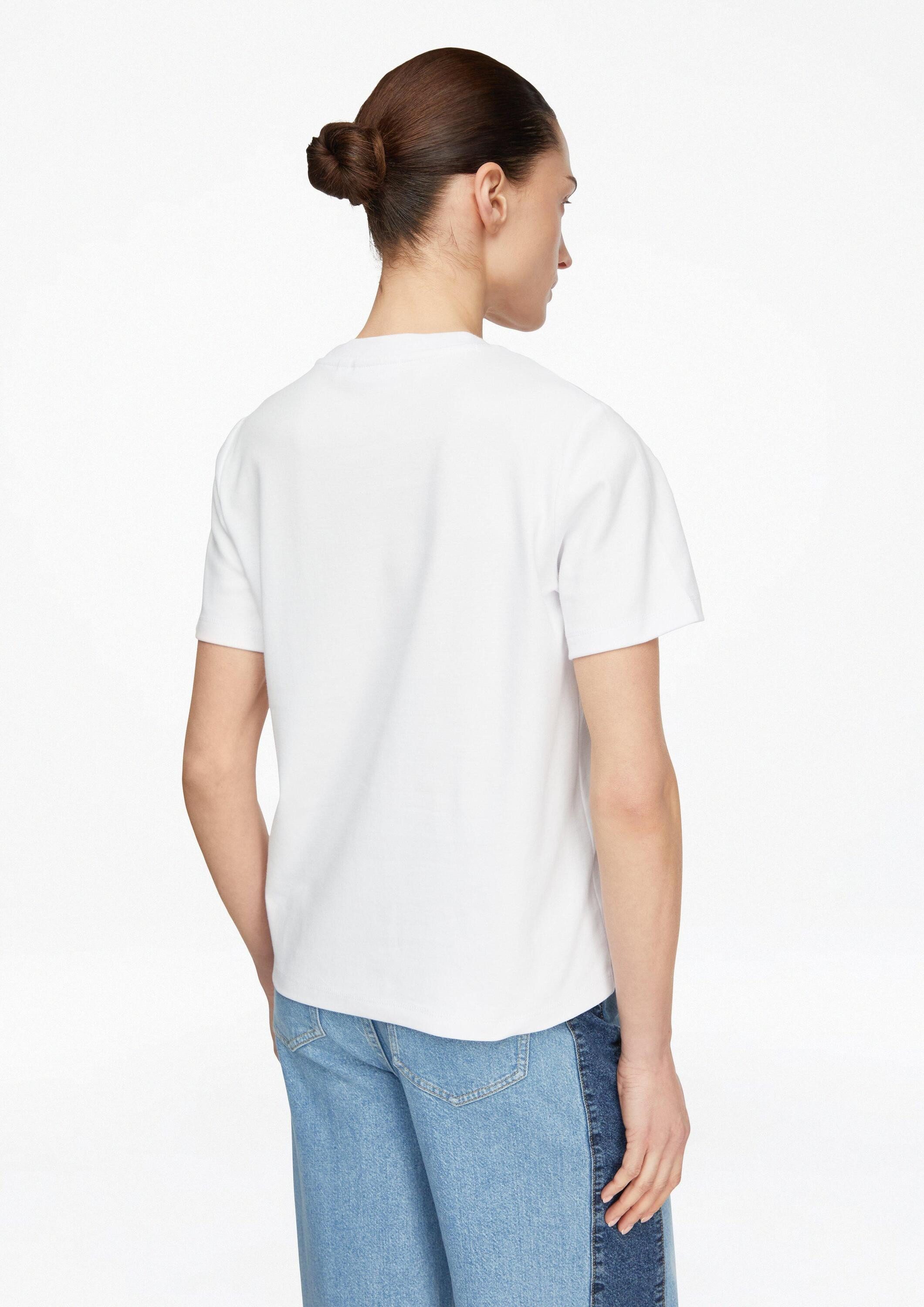 comma Kurzarmshirt T-Shirt T-Shirt mit Artwork