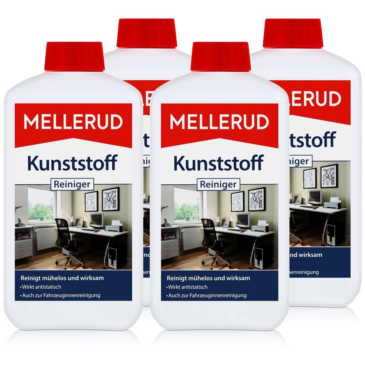 Mellerud 4x Mellerud Kunststoff Reiniger 500 ml Spezialwaschmittel