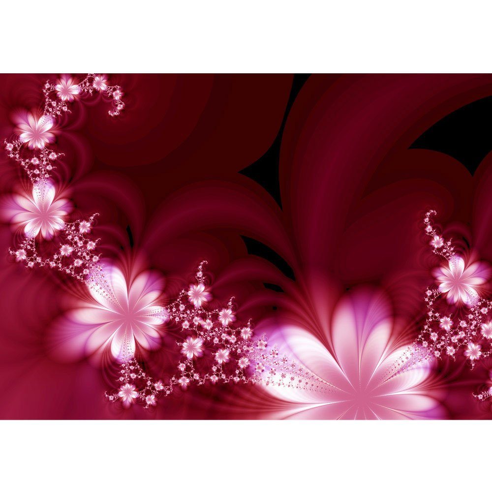 liwwing Fototapete Fototapete Ornamente Blumen Orchidee Rot Blumenranke liwwing no. 40, Blumen