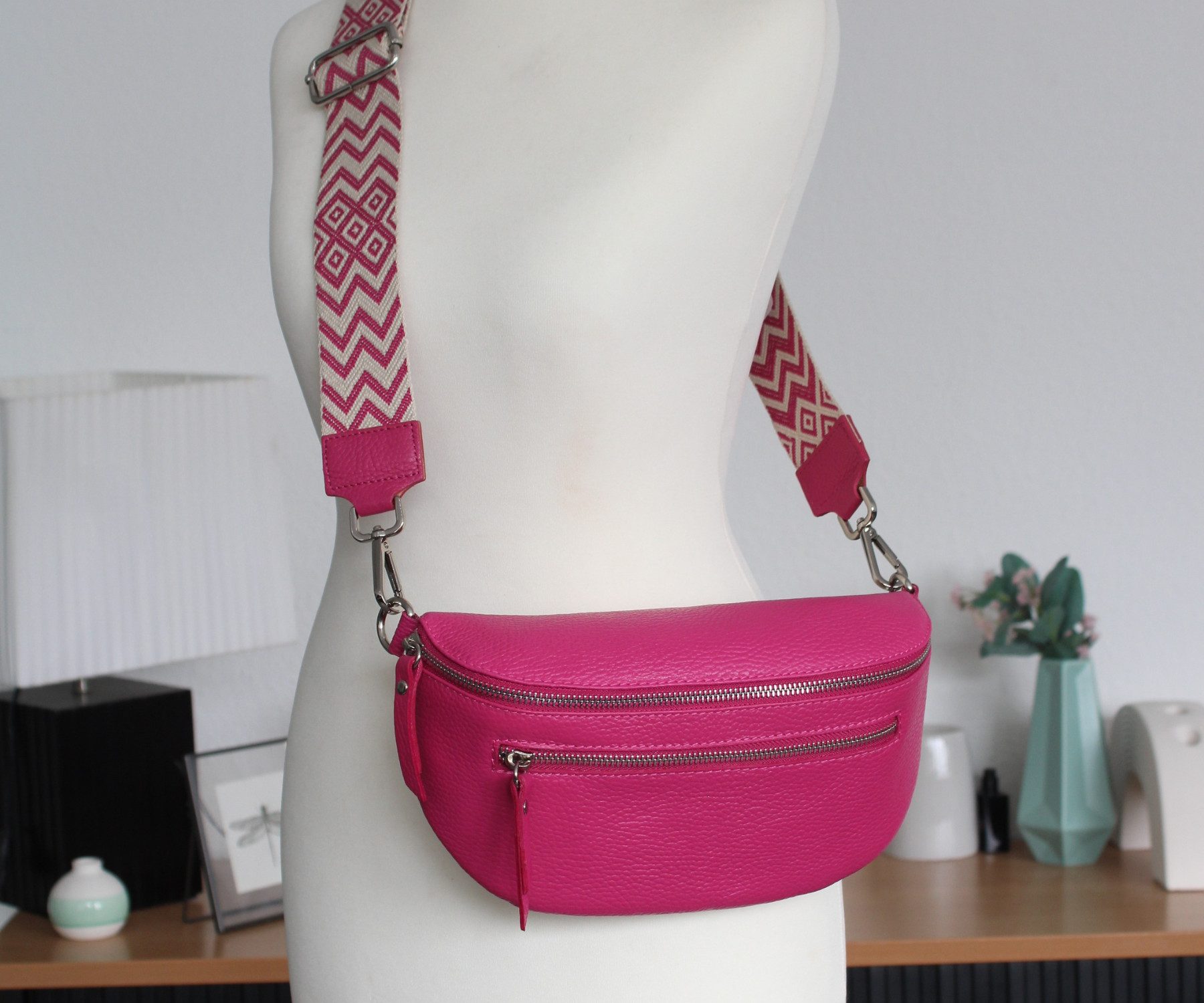 Adel Bags Schulterriemen Taschengurt,Verstellbarer Taschenriemen, 5cm Breiter Schultergurt hergestellt in Italien