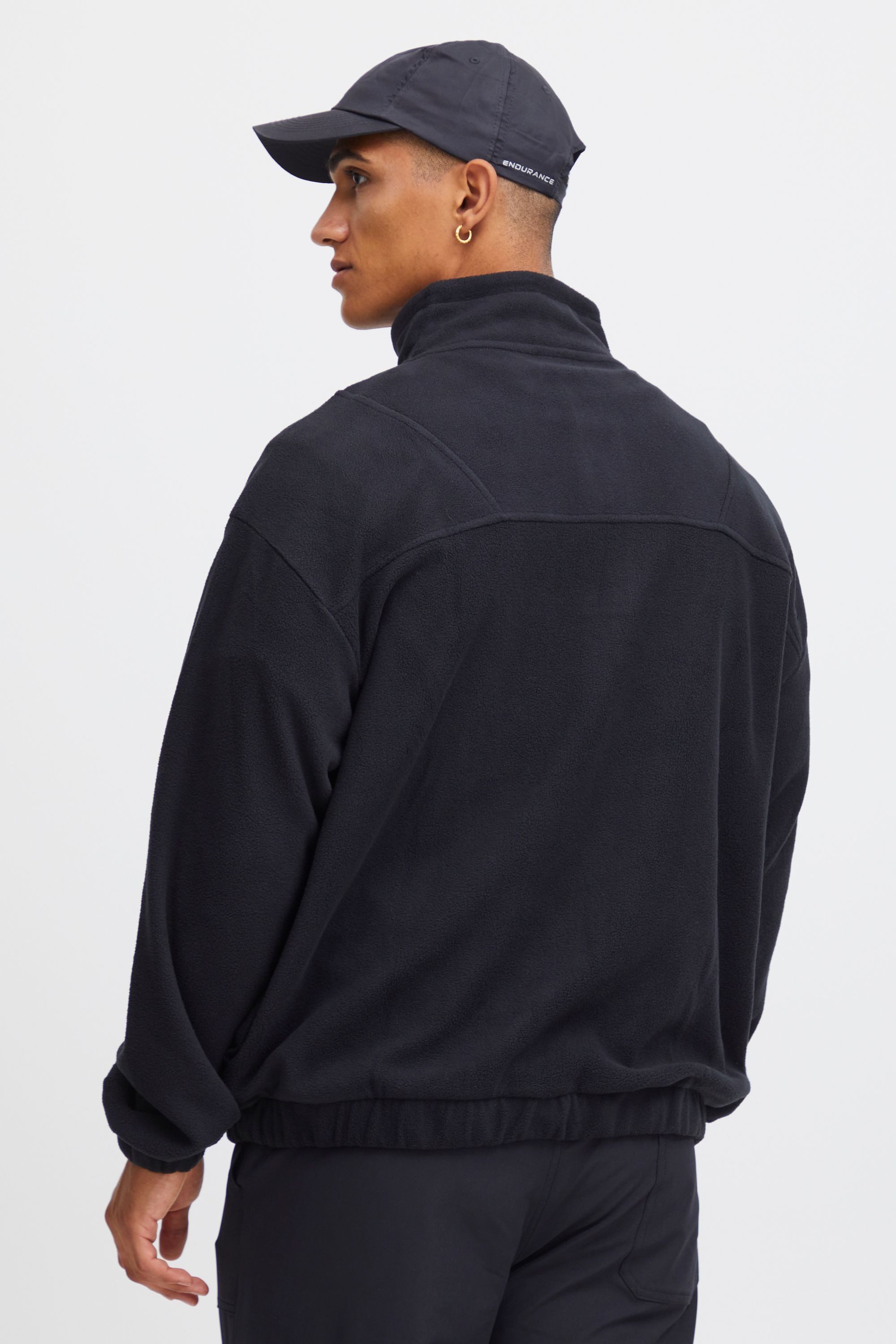 North Bend Troyer NBCotus M Modischer Fleecepullover mit Troyer Kragen