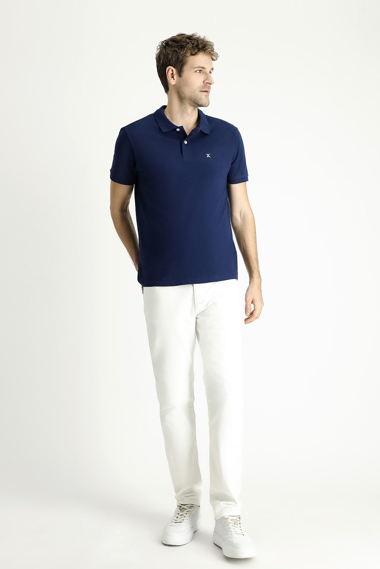 KIGILI Poloshirt Slim Fit Polo-Shirt für günstig online kaufen