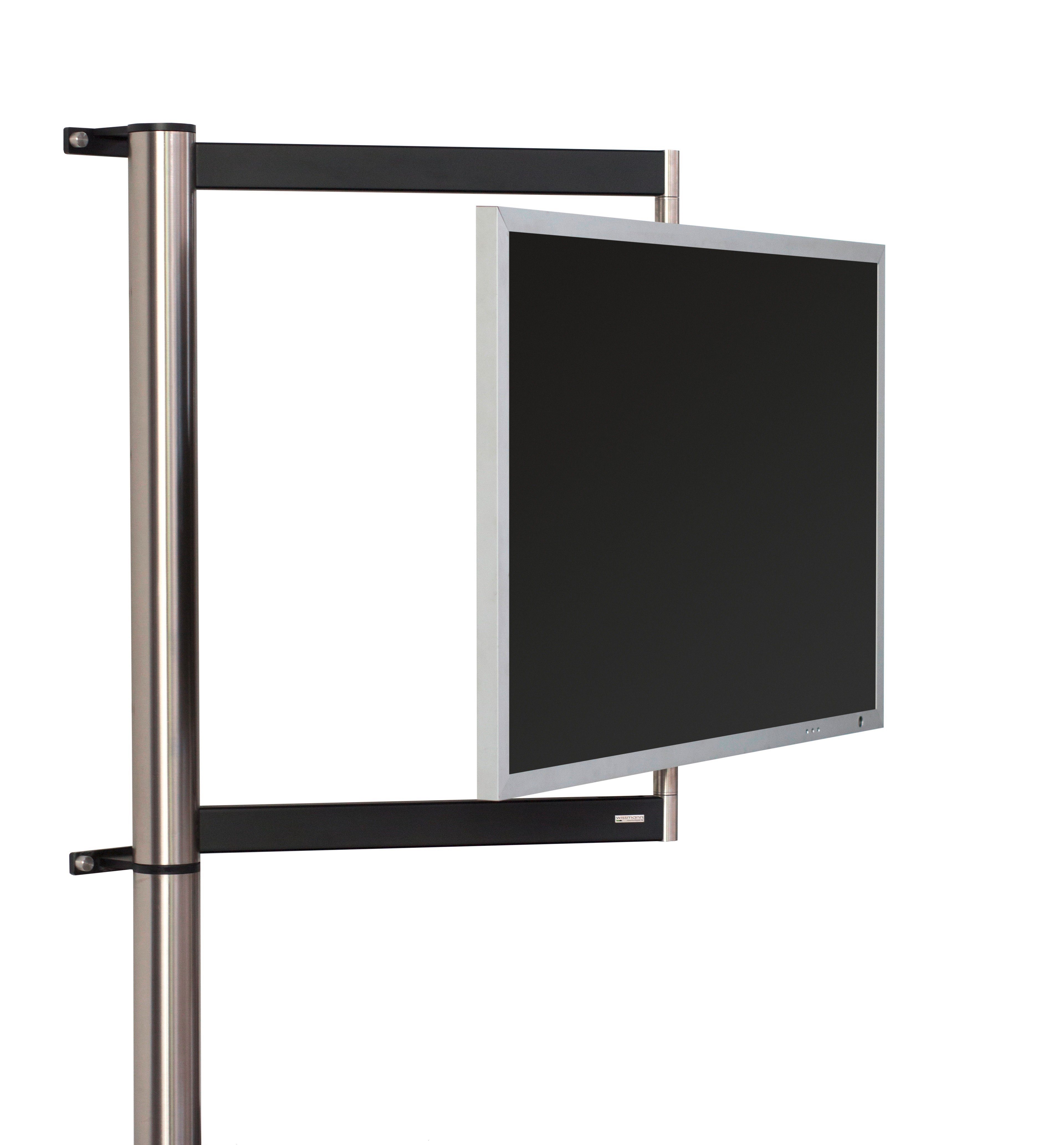 wissmann raumobjekte TV-Wandhalterung Schwenkbare Fernsehhalterung, (bis 55,00 Zoll, TV Erhöhung mit DVD Board, Made in Germany)