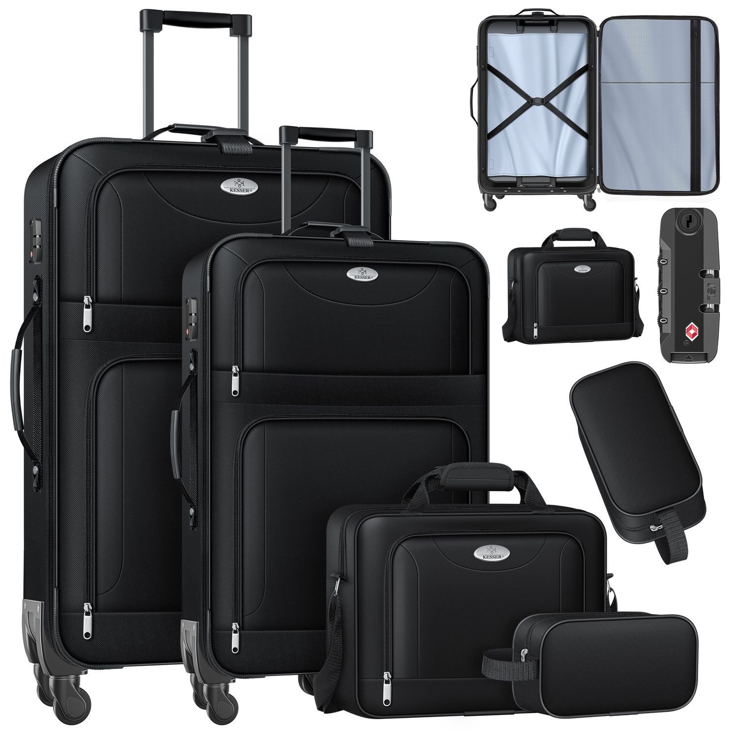 KESSER Kofferset, 4 Rollen, (4 tlg., günstig online kaufen