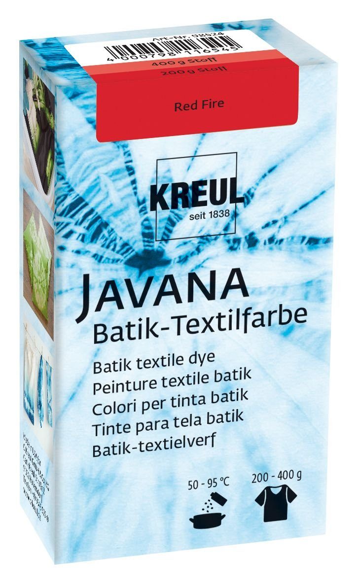 Kreul Textilfarbe Kreul Javana Batik-Textilfarbe Red Fire, 70 g