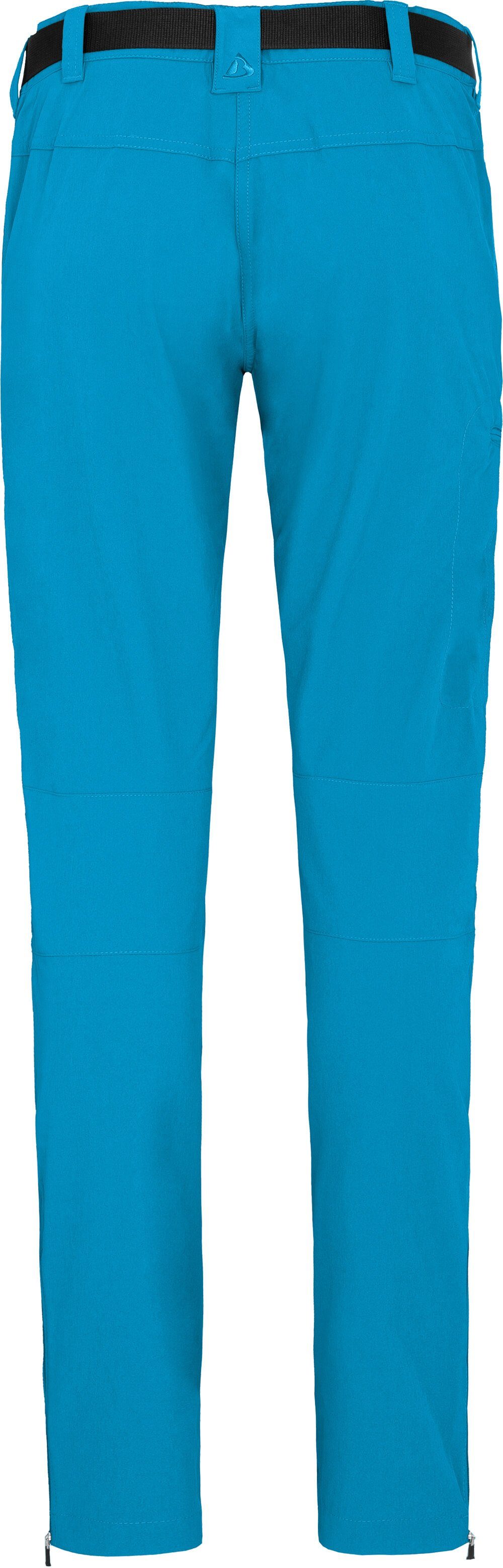 Outdoorhose Normalgrößen, vielseitig, blau Wanderhose, Bergson Damen pflegeleicht, Ozean MENA (slim)