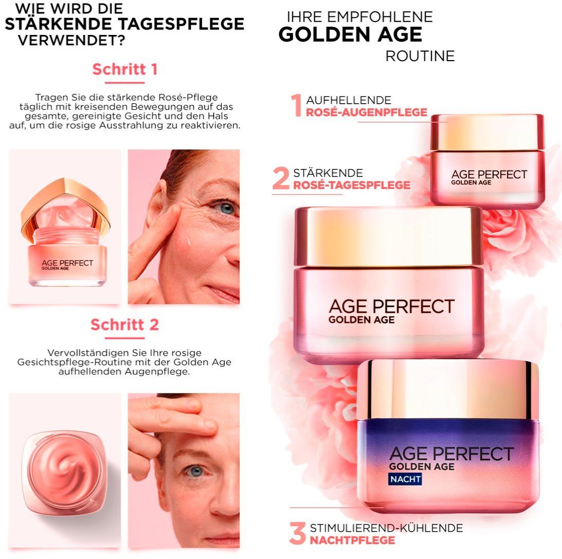 L'ORÉAL PARIS Gesichtspflege-Set Age Perfect Golden Age Tag und Nacht Set, 2-tlg., mit Neo-Calcium