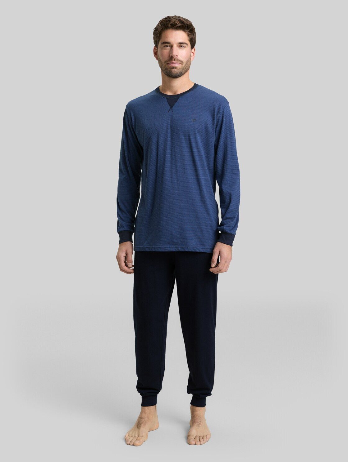 TOM TAILOR Pyjama Unterwäsche (2 tlg) Pyjama-Set aus Baumwolle