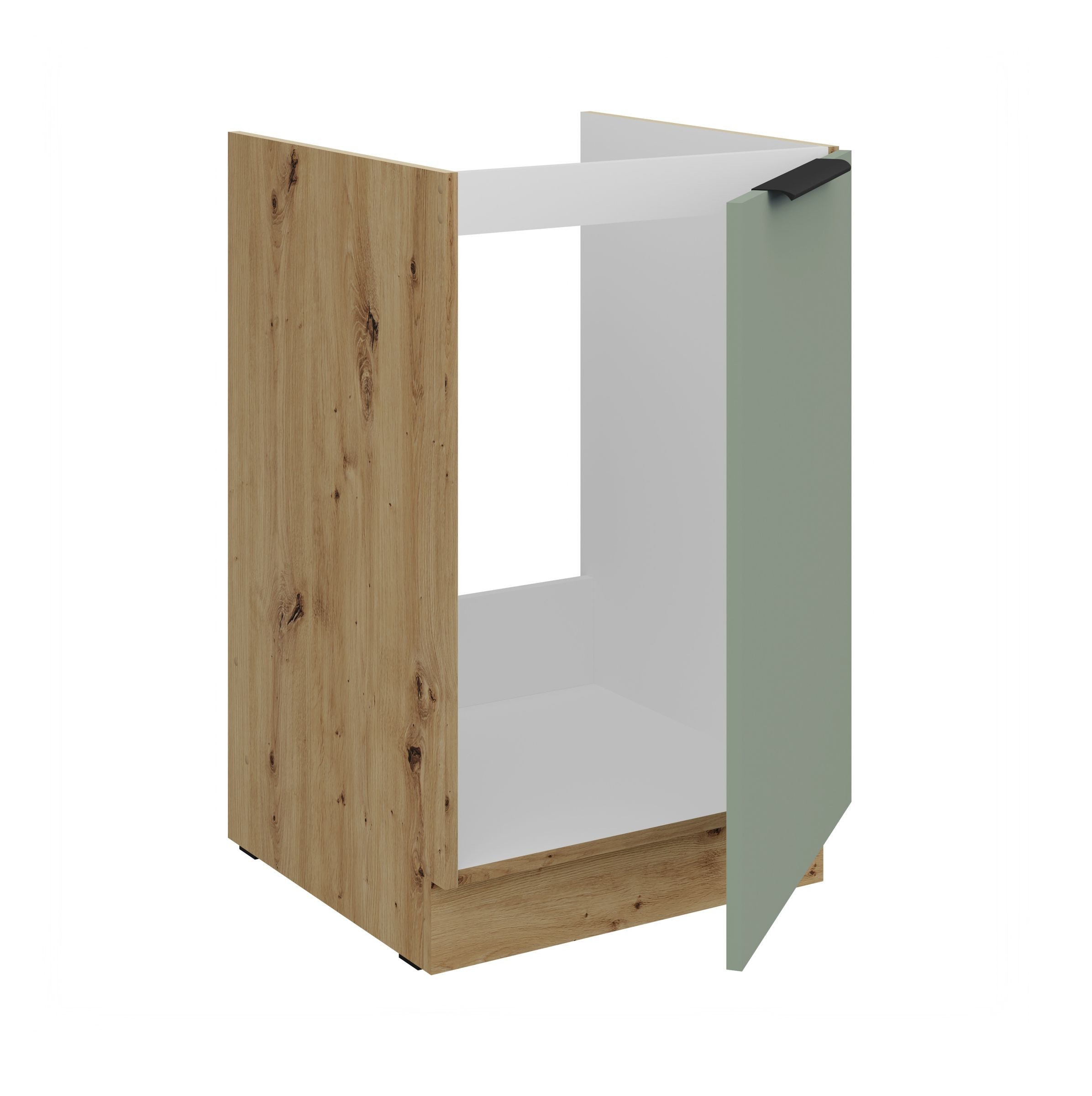 Küchen-Preisbombe Spülenunterschrank 50 cm Küche ARIA Aquamarin ultra matt Anti Fingerprint Küchenzeile